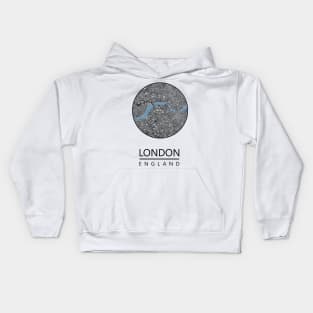 london map thames Kids Hoodie